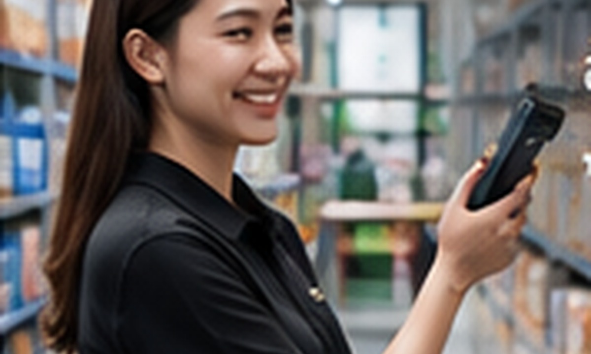 งานสินค้าและการตรวจราคาในร้านค้าปลีก
