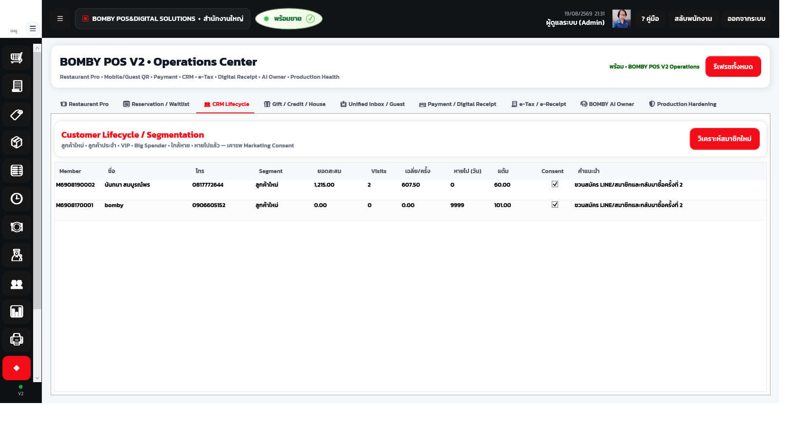 BOMBY CRM Customer Lifecycle